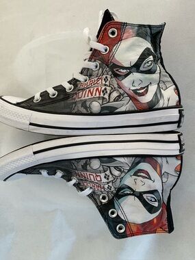 CONVERSE -HARLEY QUINN ALL STAR HIGH-TOP SNEAKERS
